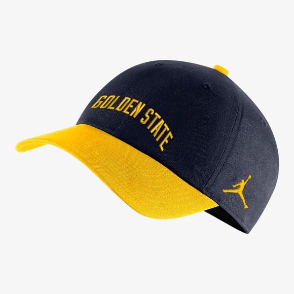 Air Jordan Nike NBA Golden State Warriors Heritage 86 H86 Adjustable Hat Cap New - Picture 1 of 5